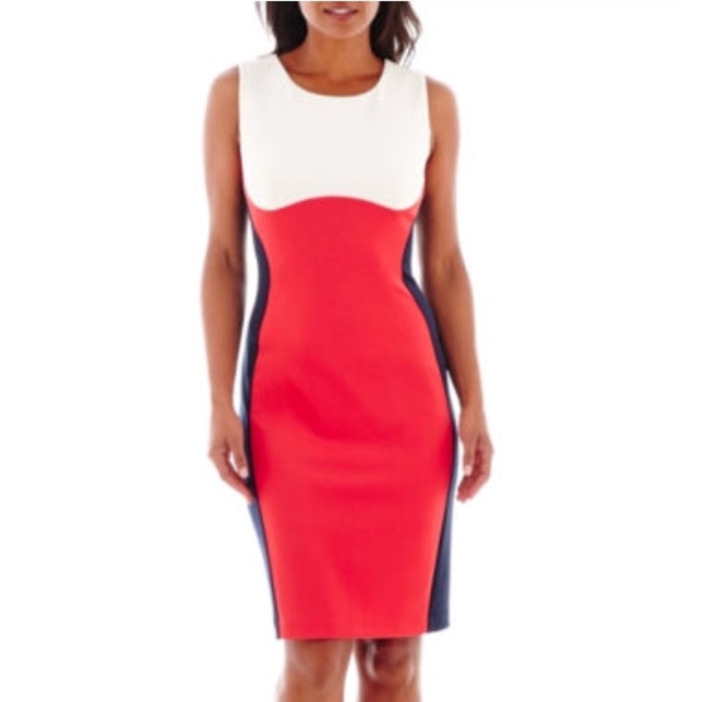 Ronnie Nicole color block dress
